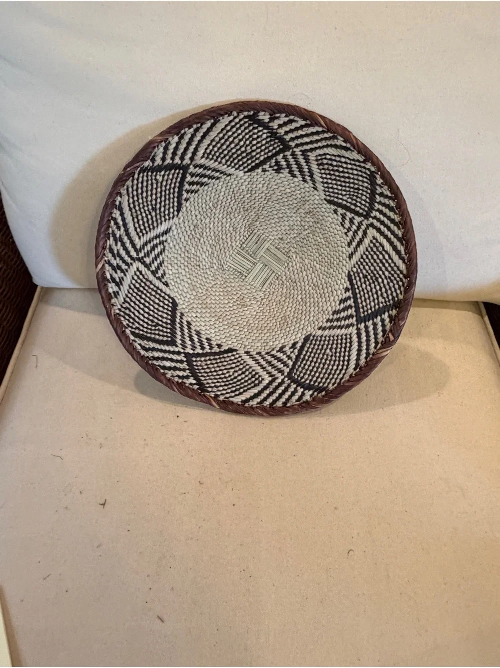 One of a Kind! NEW Woven Basket. Made by Binga people of Zambia Zimbabwe Africa
